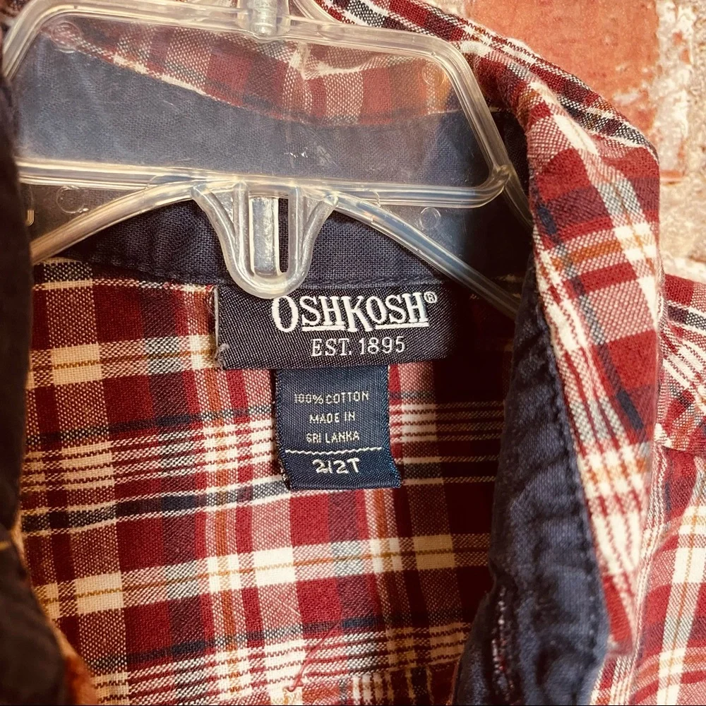 OshKosh Long-Sleeve Button Up Boys 2T Shirt